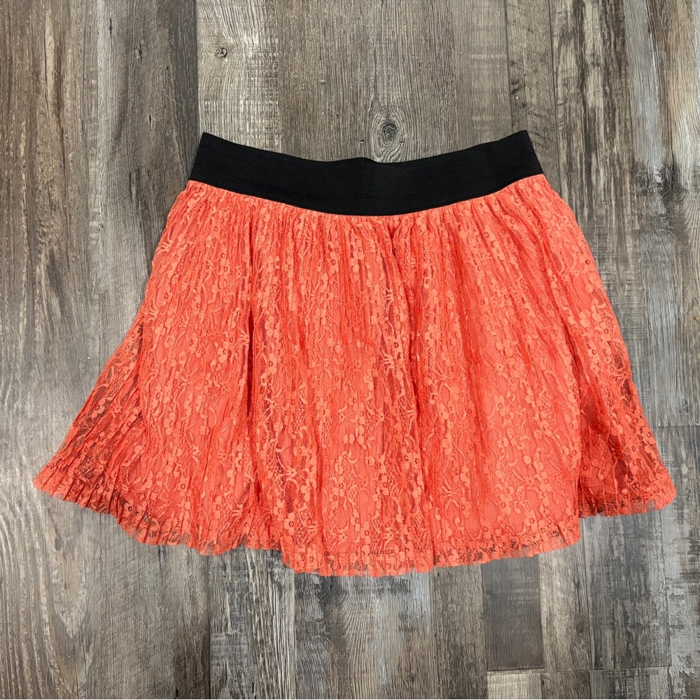 Candie's Pink Mini Skater Skirt with Pleats